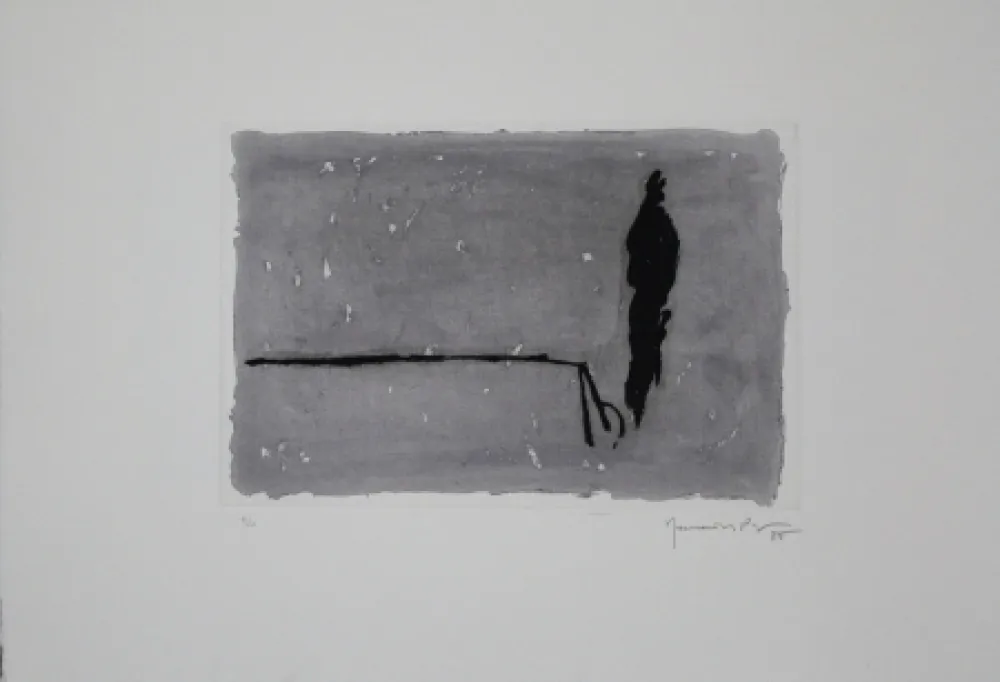 Акватинта Hernandez Pijuan - El xiprer / The Cypress