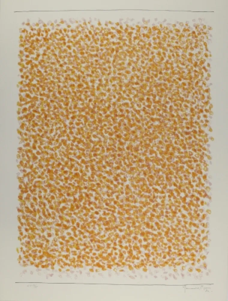 Литография Hernandez Pijuan - Exposición Galería Joan Prats