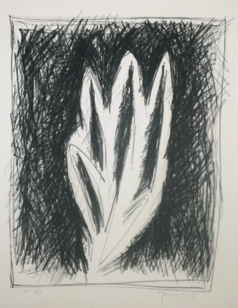 Литография Hernandez Pijuan - Feuille