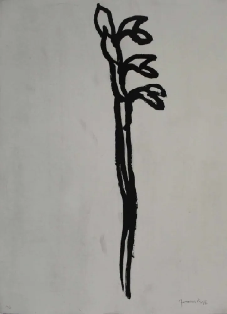 Акватинта Hernandez Pijuan - Flor 1