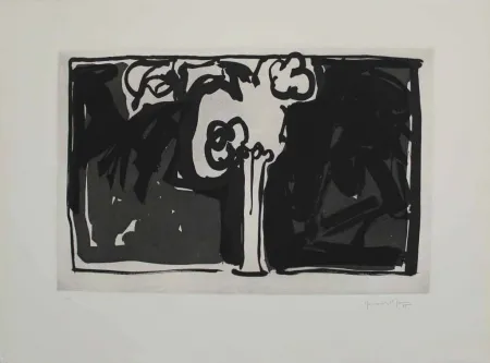 Акватинта Hernandez Pijuan - Flors I