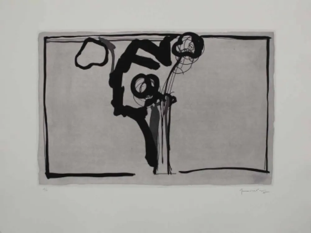 Акватинта Hernandez Pijuan - Flors II