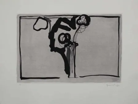 Акватинта Hernandez Pijuan - Flors II