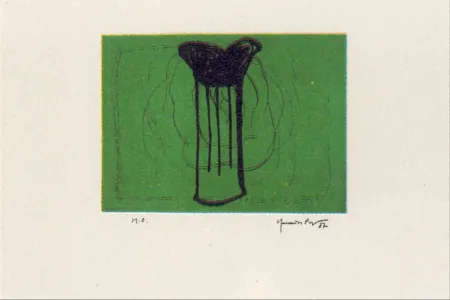 Многоэкземплярное Произведение Hernandez Pijuan - Gerro i flor sobre verd