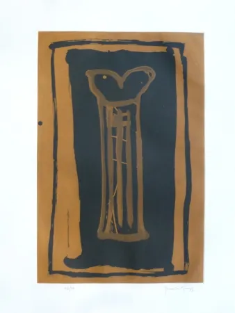 Акватинта Hernandez Pijuan - Gerro ocre