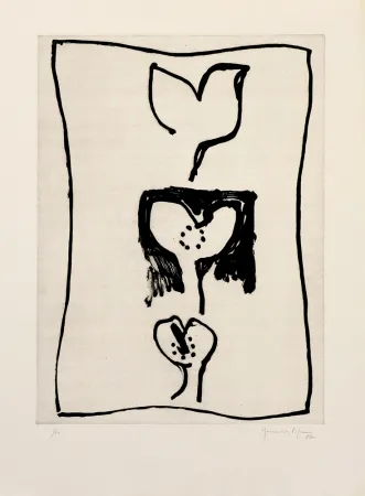 Гравюра Hernandez Pijuan - Hojas