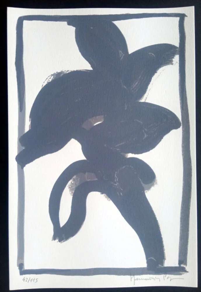 Сериграфия Hernandez Pijuan - Hojas Sueltas