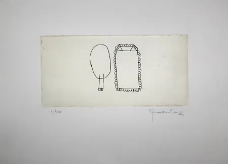 Гравюра Hernandez Pijuan - Memòria de la Segarra III