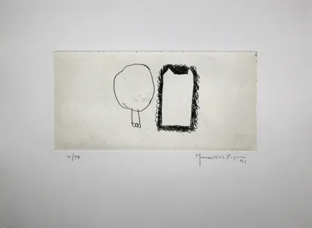 Гравюра Hernandez Pijuan - Memòria de la Segarra IV