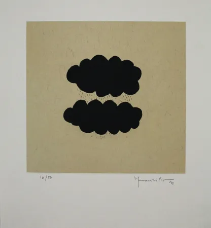 Акватинта Hernandez Pijuan - Núvols III