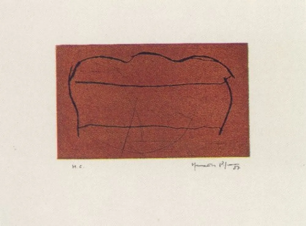 Акватинта Hernandez Pijuan - Ocre