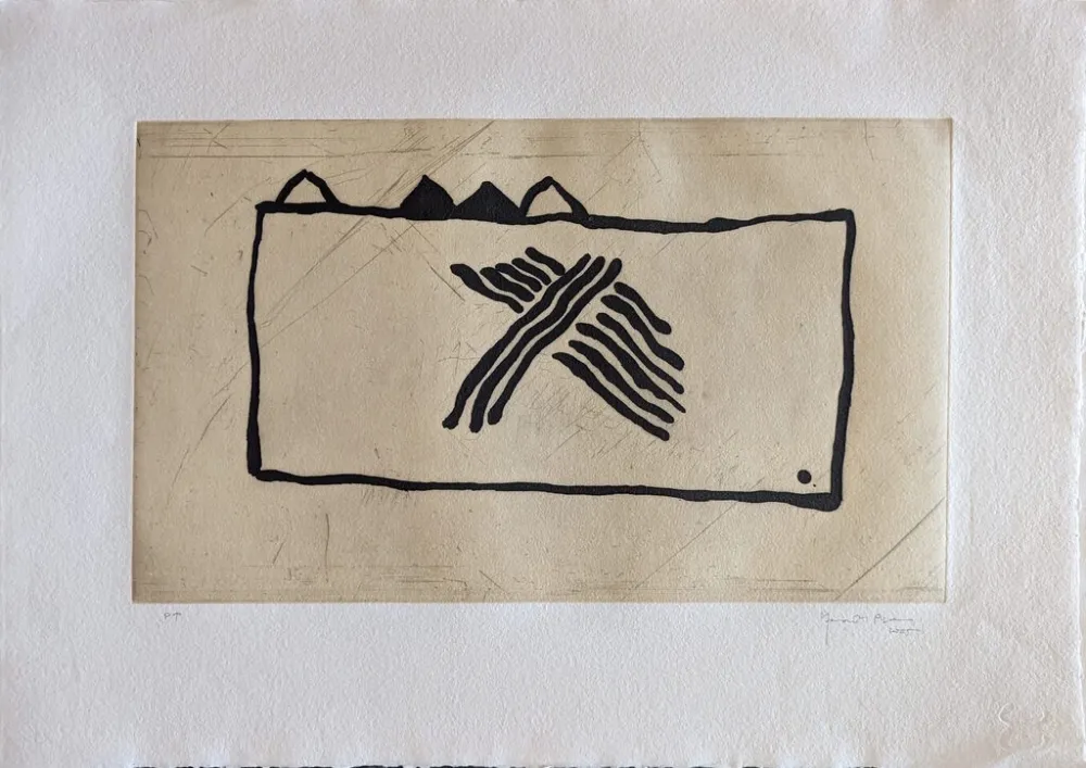 Акватинта Hernandez Pijuan - Paisatge