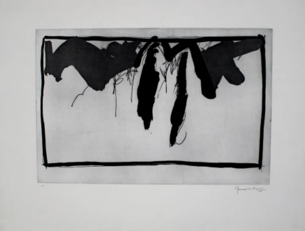 Офорт И Аквитанта Hernandez Pijuan - Paisatge amb xiprers II / Landscape with Cypresses II