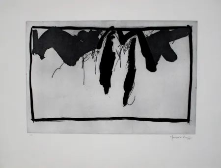 Офорт И Аквитанта Hernandez Pijuan - Paisatge amb xiprers II / Landscape with Cypresses II