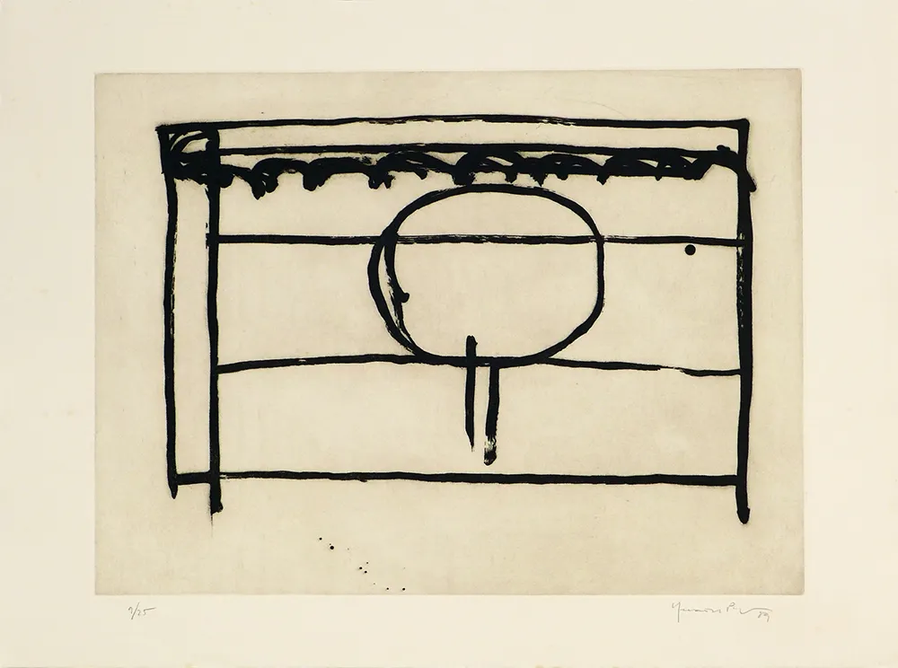 Гравюра Hernandez Pijuan - Recorrido para un espacio I