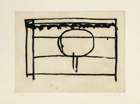 Гравюра Hernandez Pijuan - Recorrido para un espacio I