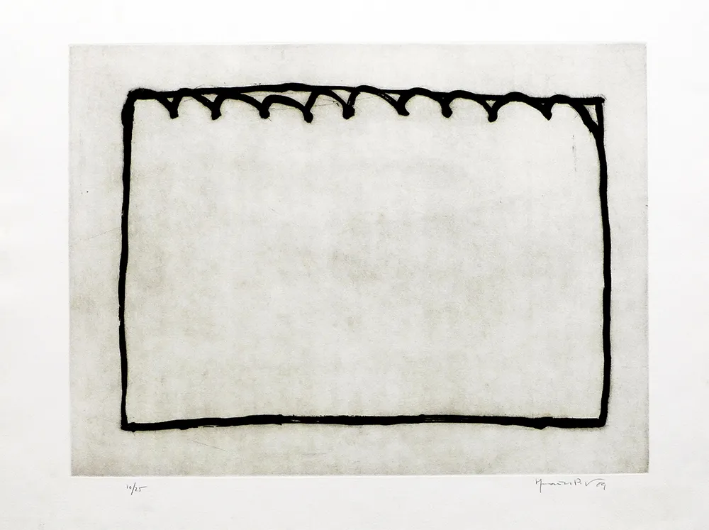 Гравюра Hernandez Pijuan - Recorrido para un espacio III