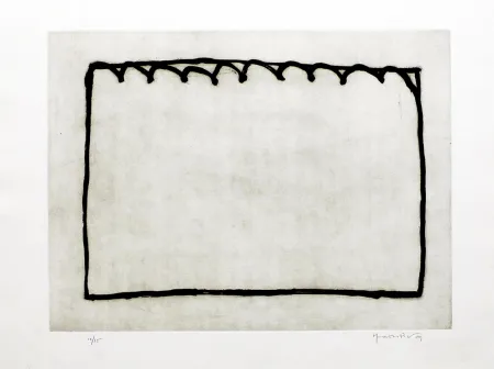 Гравюра Hernandez Pijuan - Recorrido para un espacio III