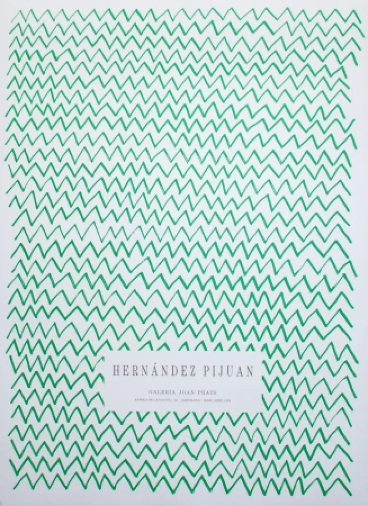 Литография Hernandez Pijuan - Untitled (Exhibition poster)