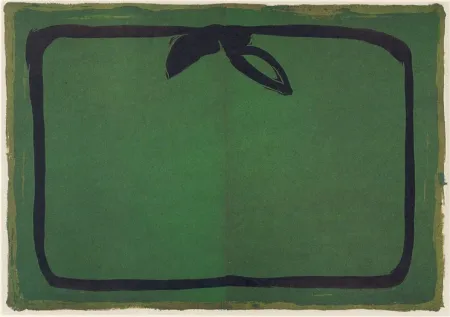 Линогравюра Hernandez Pijuan - Verd i orla Negra