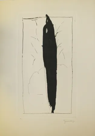 Гравюра Сухой Иглой Hernandez Pijuan - Xiprer (Cypress)