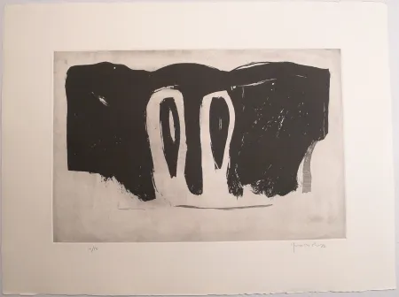 Акватинта Hernandez Pijuan - Xipres en el Paissatge