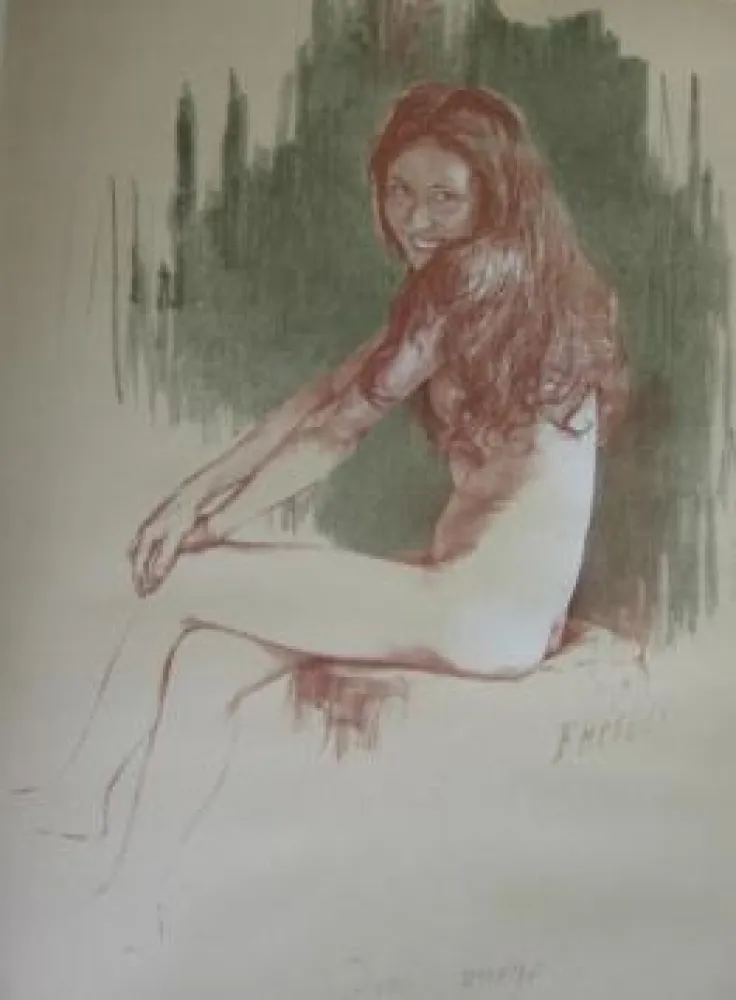 Литография Héroux - Demi-vierge