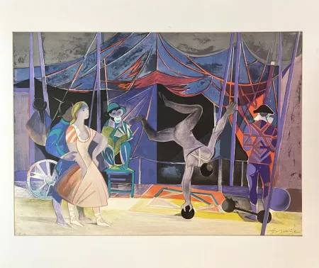 Литография Hilaire - Les Saltimbanques