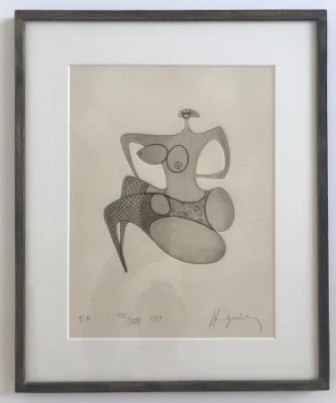 Офорт Hiquilly -  La forme de nos désirs