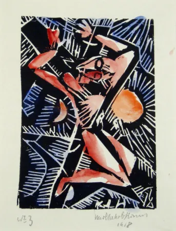 Гравюра На Дереве Hirsch - Christus am Kreuz (Christ on the cross)