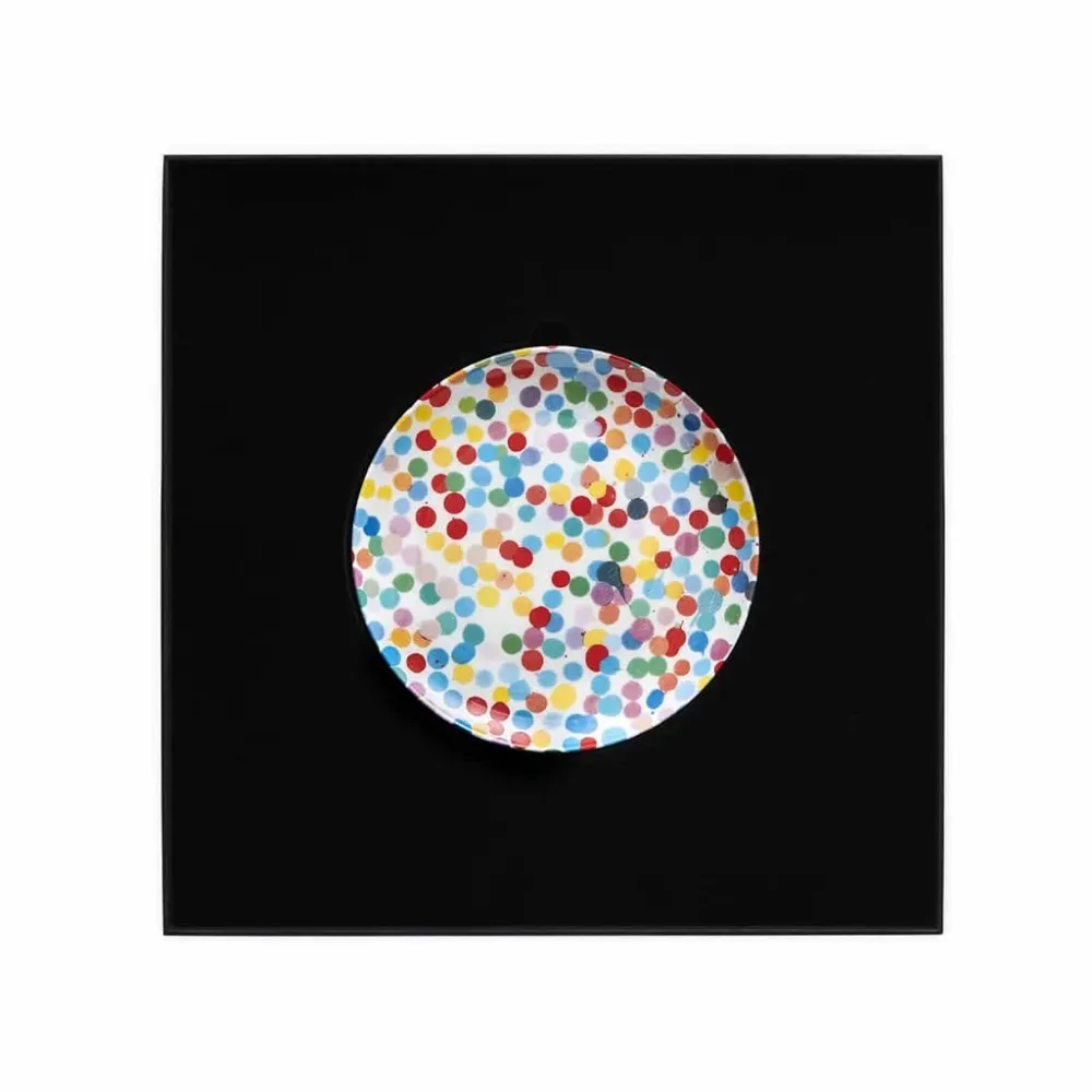 Многоэкземплярное Произведение Hirst - All Over Dot Small Signed Plate