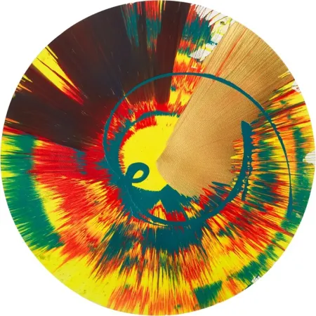 Нет Никаких Технических Hirst - Beautiful Big Whopper Hooters Bang Bang Whoop Whoop Lights on Green Go Go Go Ye Ha Ye Ha Spin Painting 