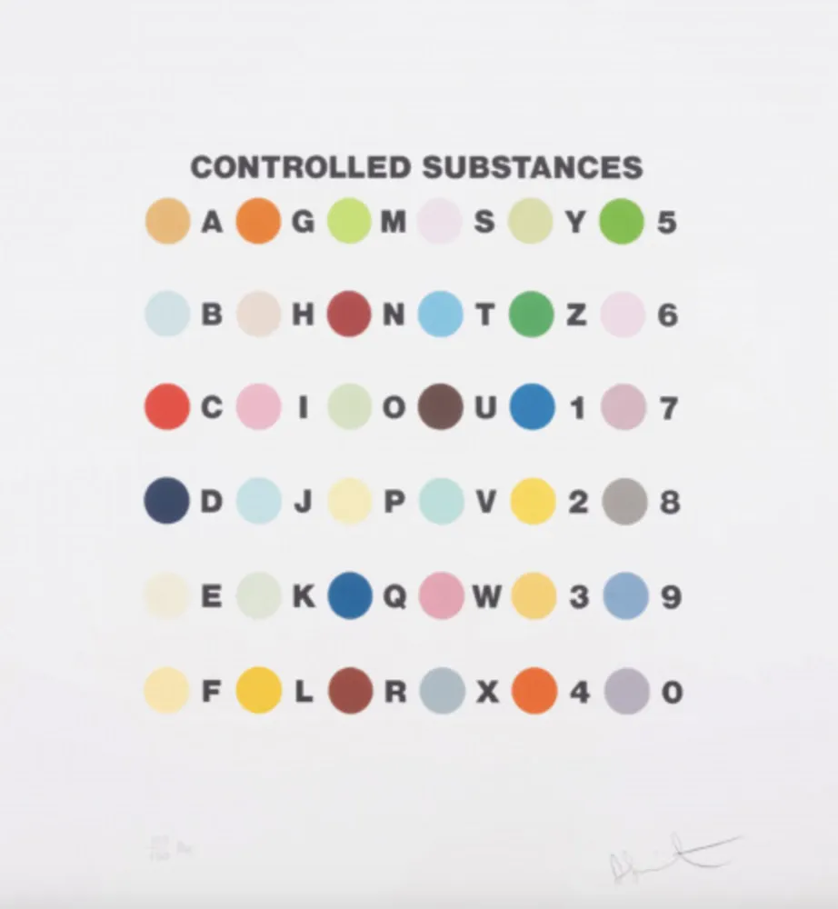 Сериграфия Hirst - Controlled Substances Key Spot