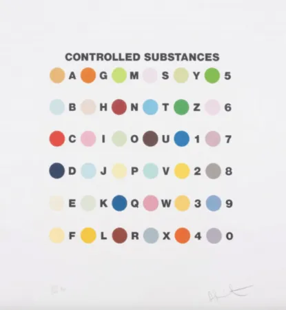 Сериграфия Hirst - Controlled Substances Key Spot