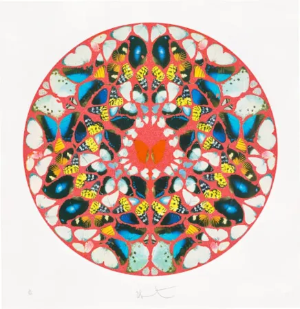 Сериграфия Hirst - Psalm: Domine, Ne In Furore