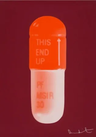 Сериграфия Hirst - The Cure (Sienna Red/Tangerine/Light Tangerine)