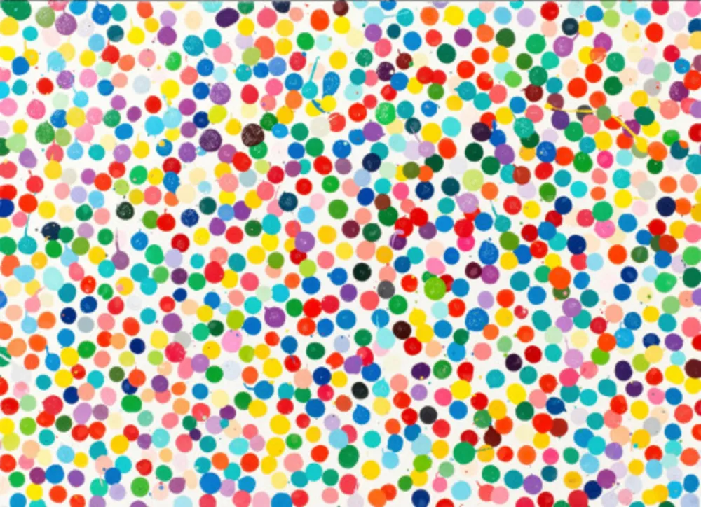 Многоэкземплярное Произведение Hirst - The Currency Unique Painting