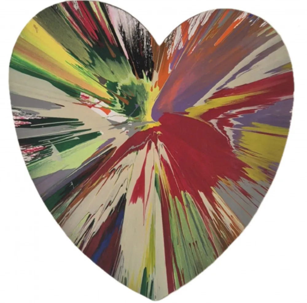 Многоэкземплярное Произведение Hirst - Untitled (spin - heart)