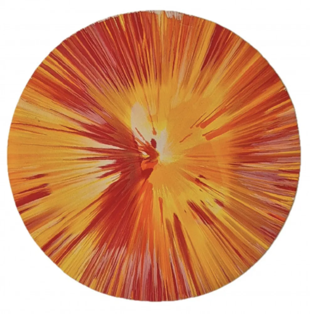 Многоэкземплярное Произведение Hirst - Untitled (spin - orange)