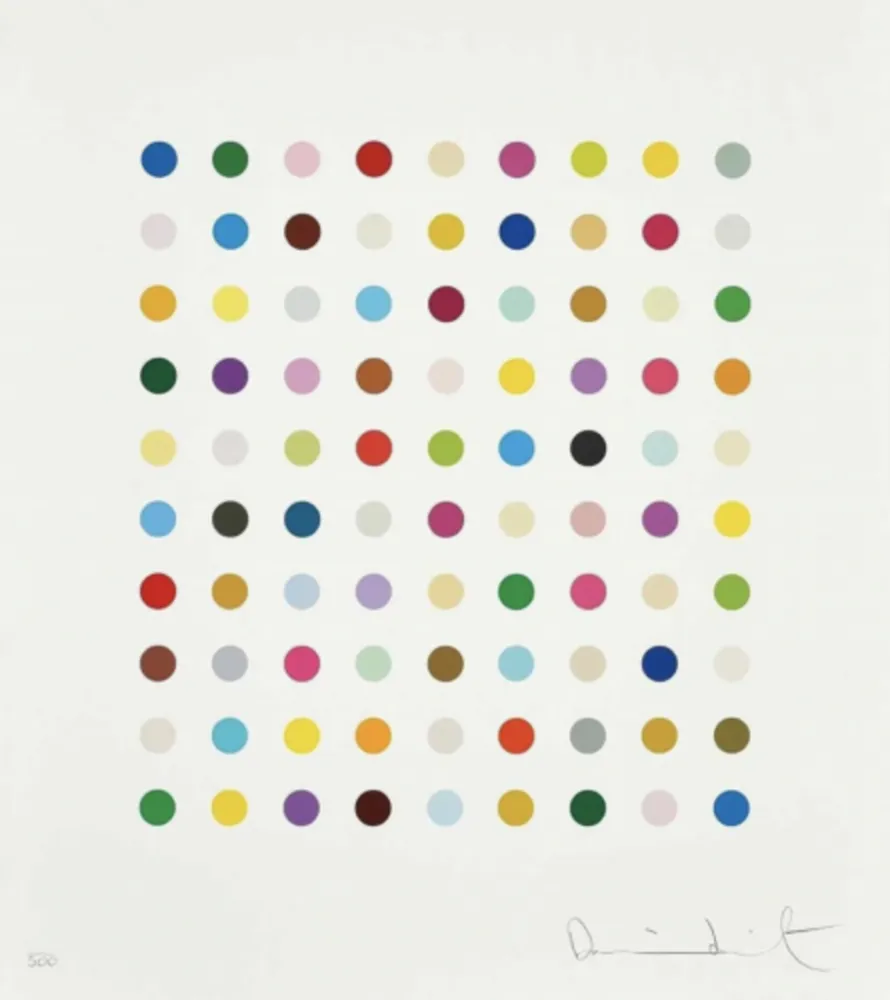 Сериграфия Hirst - Untitled - spot print B