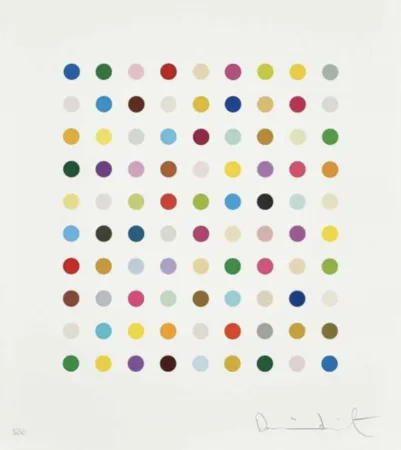 Сериграфия Hirst - Untitled - spot print B