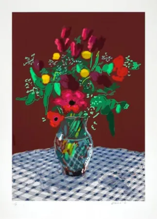 Многоэкземплярное Произведение Hockney - 16th February 2021, More Flowers In A Glass Vase