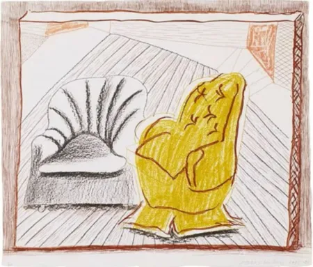 Литография Hockney - A Picture of Two Chairs