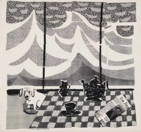 Многоэкземплярное Произведение Hockney - Breakfast with Stanley in Malibu