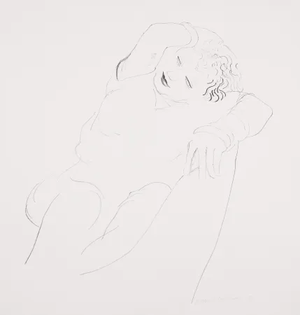 Литография Hockney - Celia Reclining