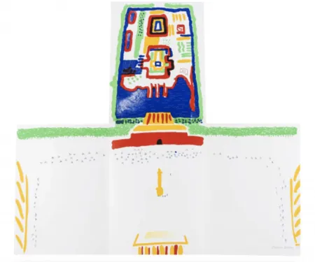 Литография Hockney - China Diary (MCA Tokyo 254)