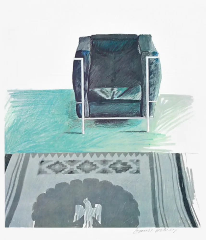 Гашение Hockney - Corbusier Chair and Rug