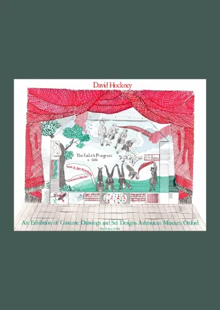 Литография Hockney - David Hockney: 'The Rake's Progress' 1981 Offset-lithograph