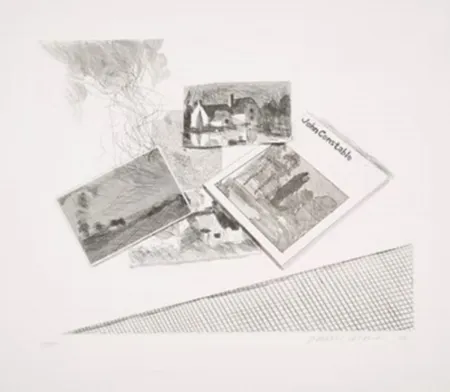 Офорт И Аквитанта Hockney - For John Constable