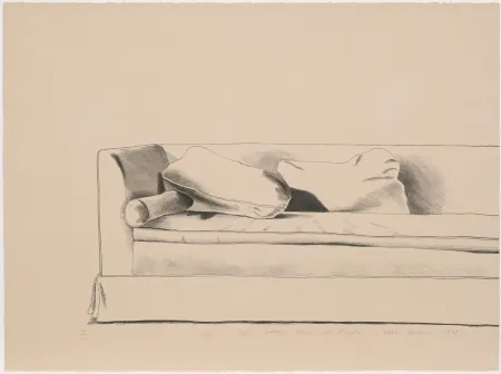 Литография Hockney - Sofa 8501 Hedges Place Los Angeles